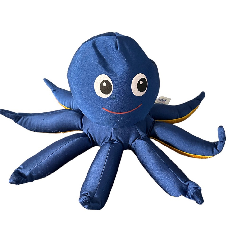 Royal Caribbean Blue Yellow Inky Octopus Plush Stuffed Soft Squishy Microbead
